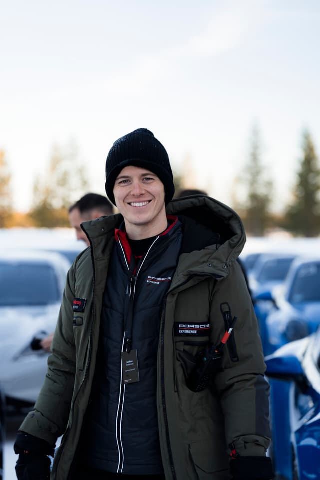 Joshua Waaijenberg in winter racing gear